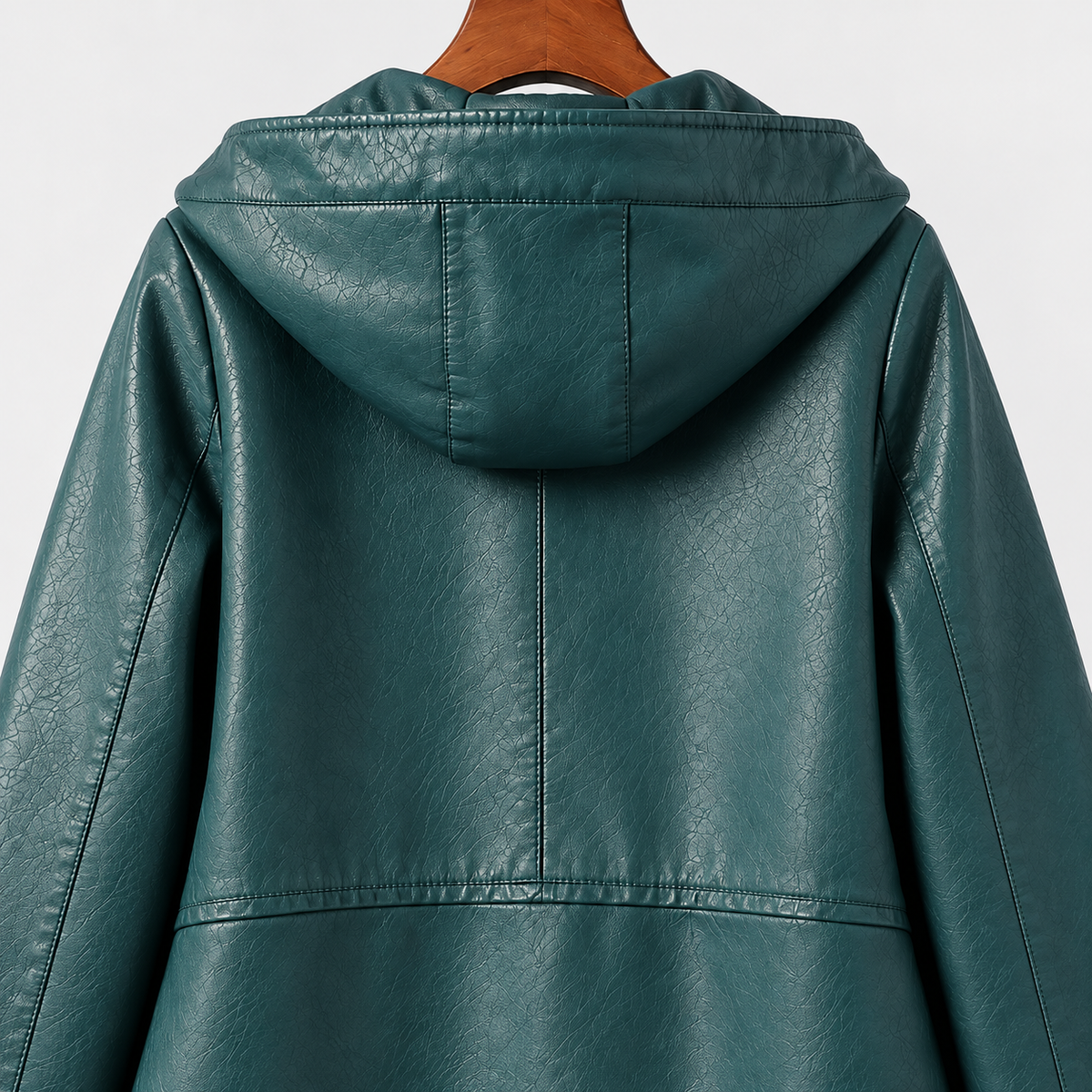 Avana Genuine Leather Hooded Jacket