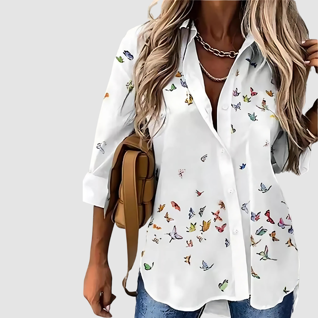 Beth | Relaxed Printed Blouse