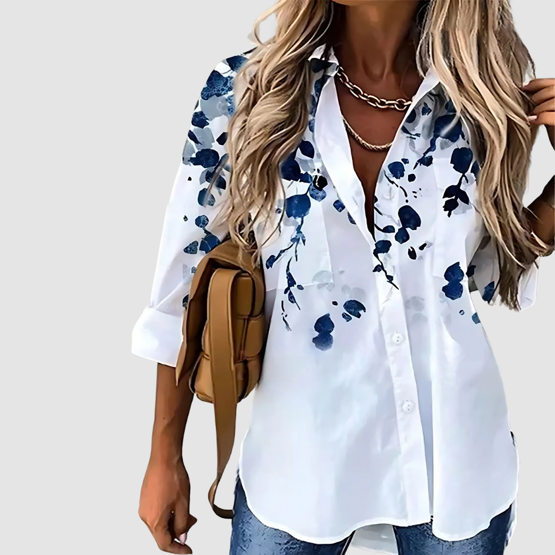 Beth | Relaxed Printed Blouse