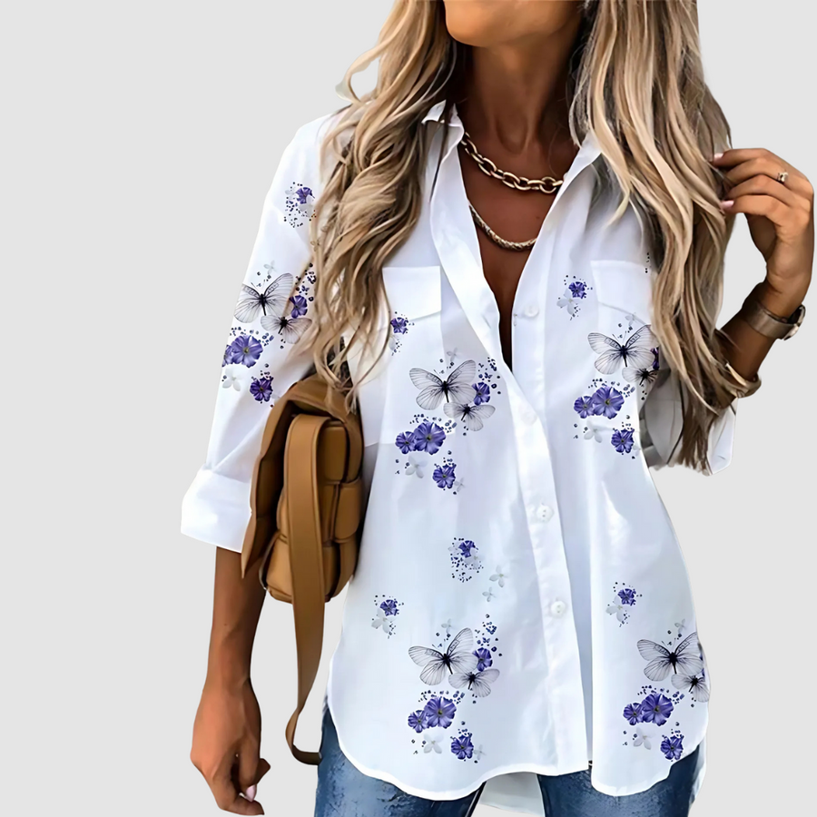 Beth | Relaxed Printed Blouse