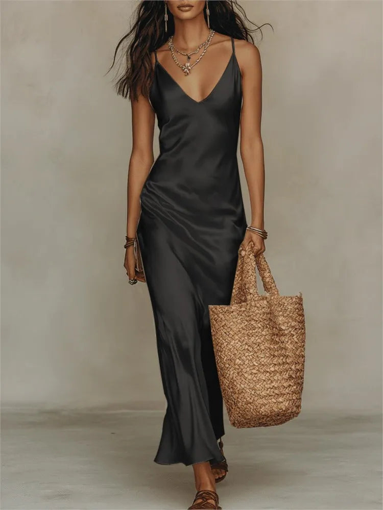 Isabella | Spaghetti Strap Maxi Dress