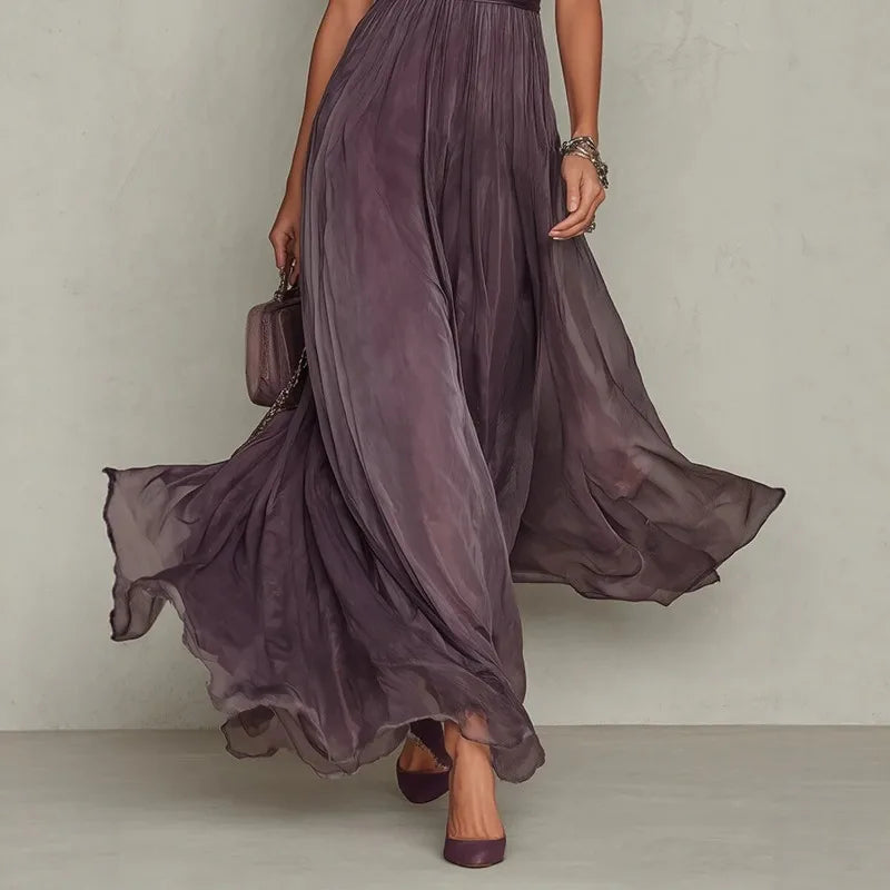 Felicia | Floral V-Neck Tie Waist Midi Dress