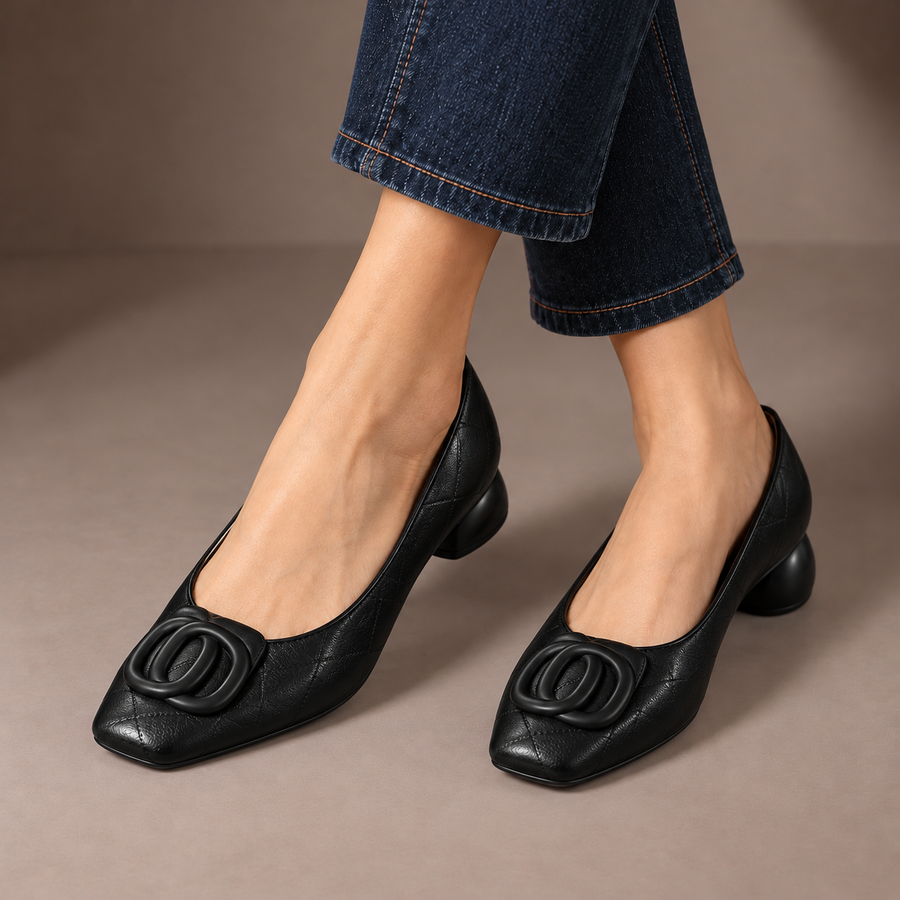 Opium Leather Flats