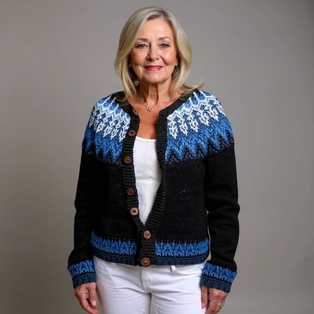 Mona | Fair Isle Folk Cardigan