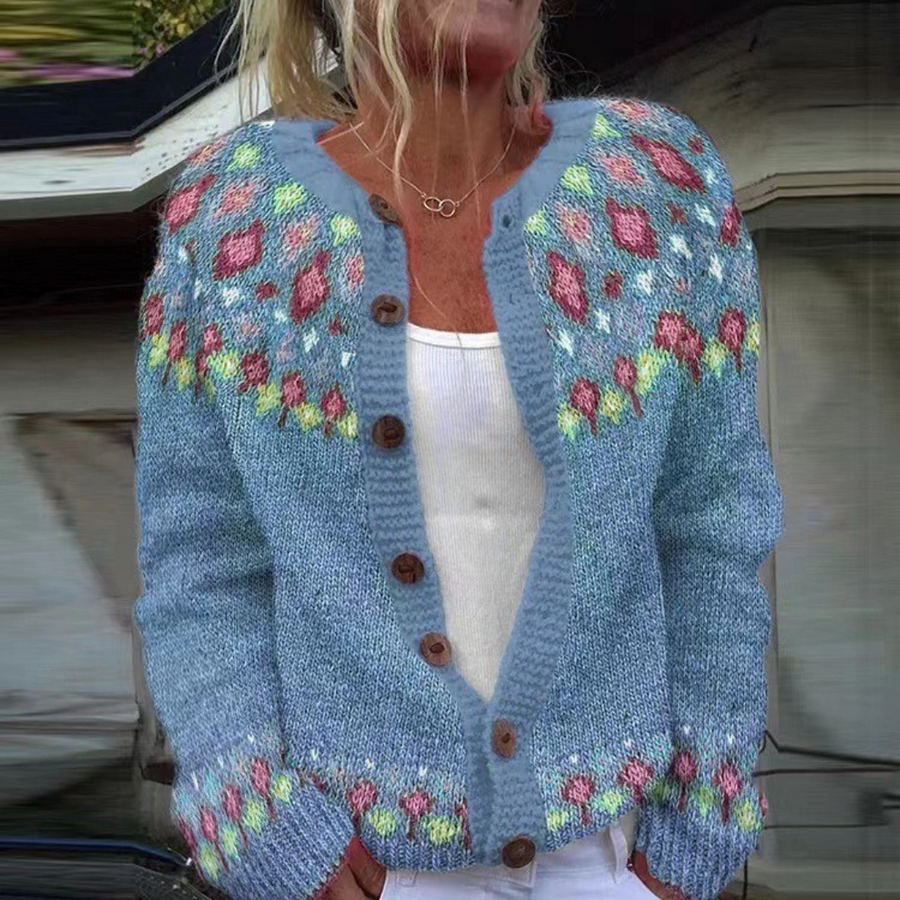 Siri | Folk Pattern Cardigan