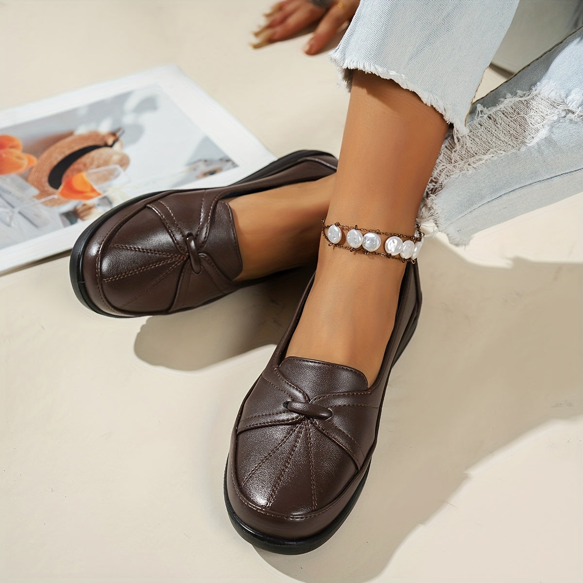 Prudence™ | Knot Detail Comfort Loafers