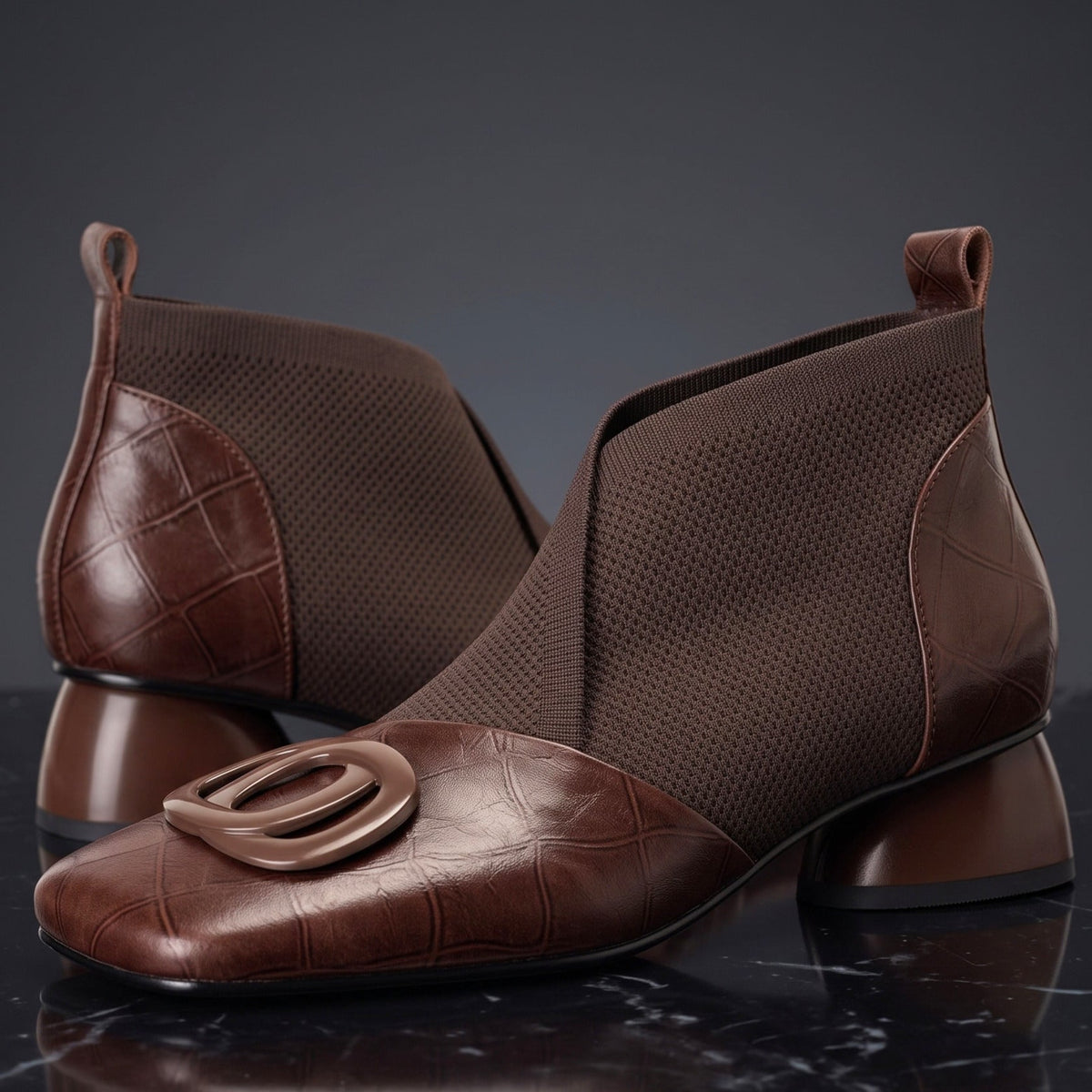 Clara Sculpted Leather Boots