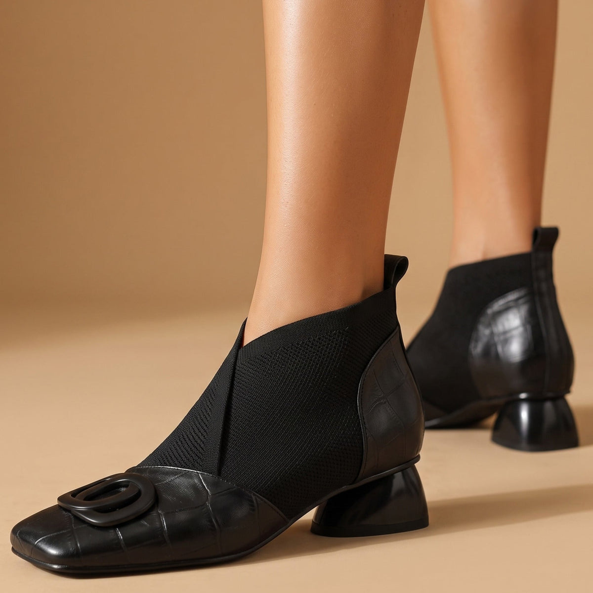 Clara Sculpted Leather Boots