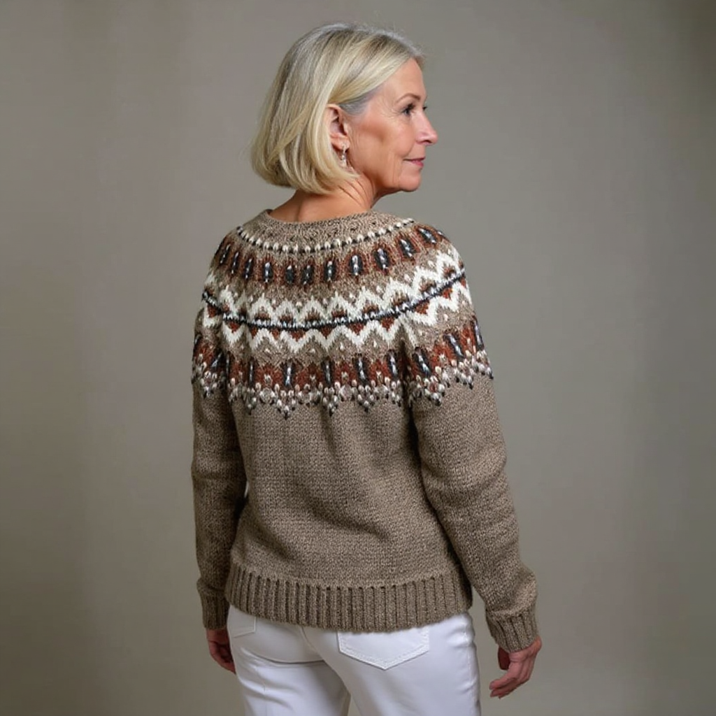 Nessa | Vintage Yoke Knit Cardigan