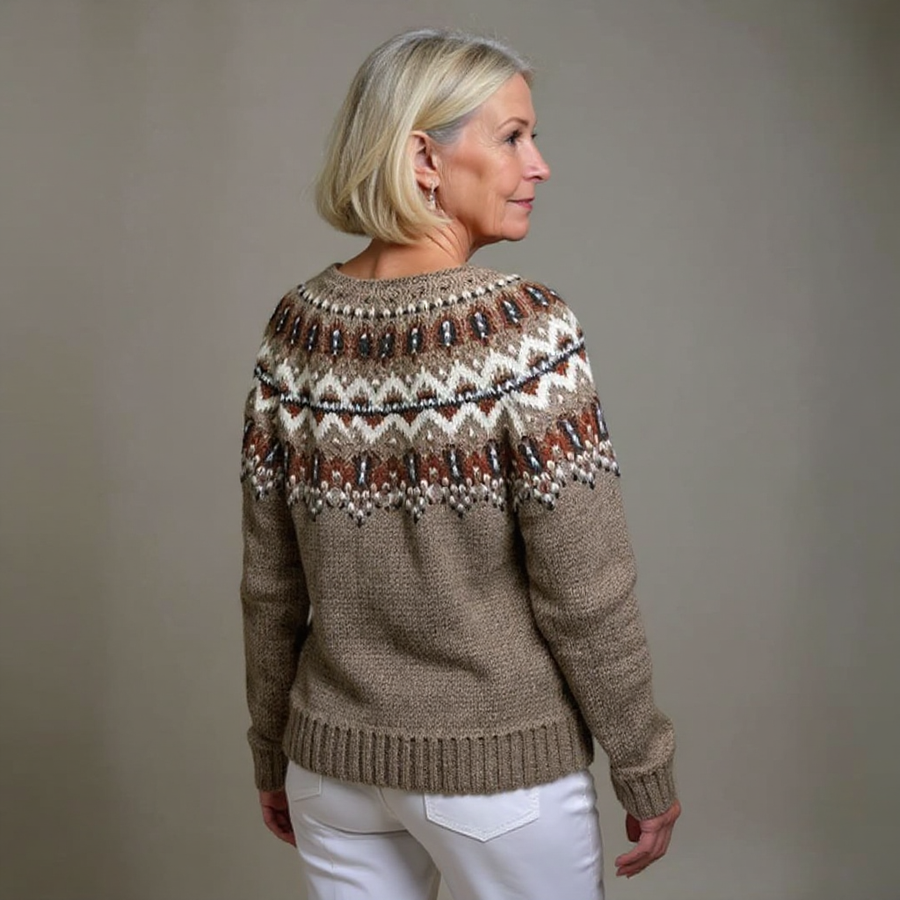 Nessa | Vintage Yoke Knit Cardigan