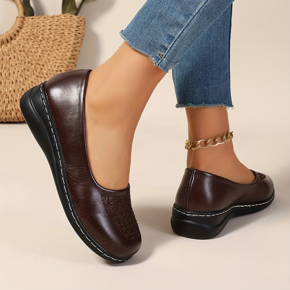 Beatrice™ | Patterned Comfort Slip-Ons