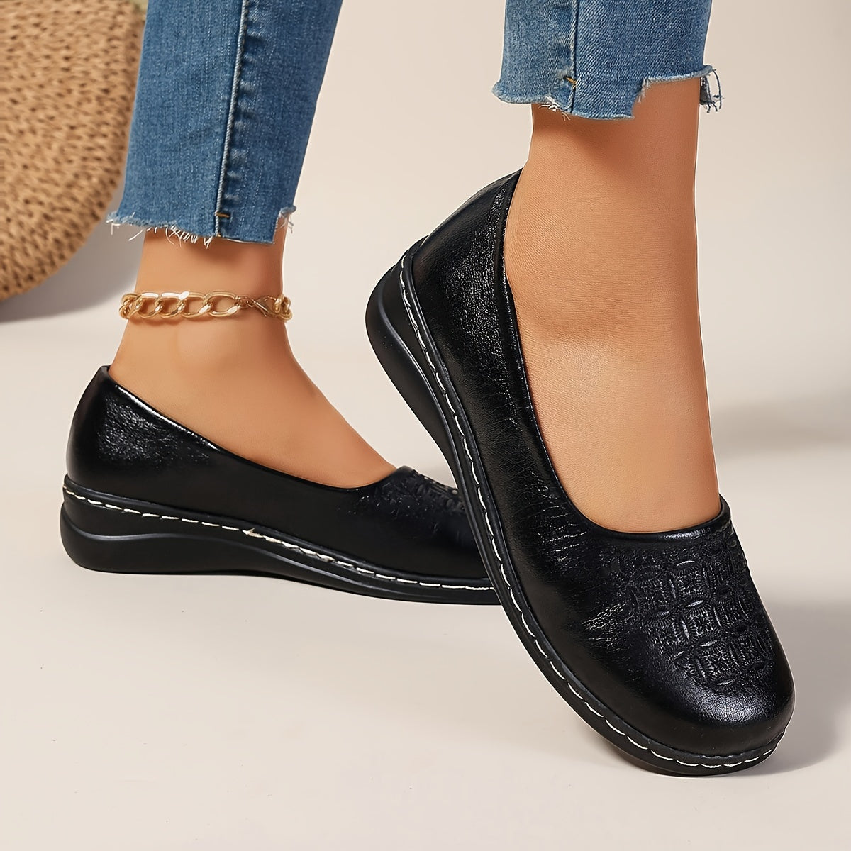 Beatrice™ | Patterned Comfort Slip-Ons