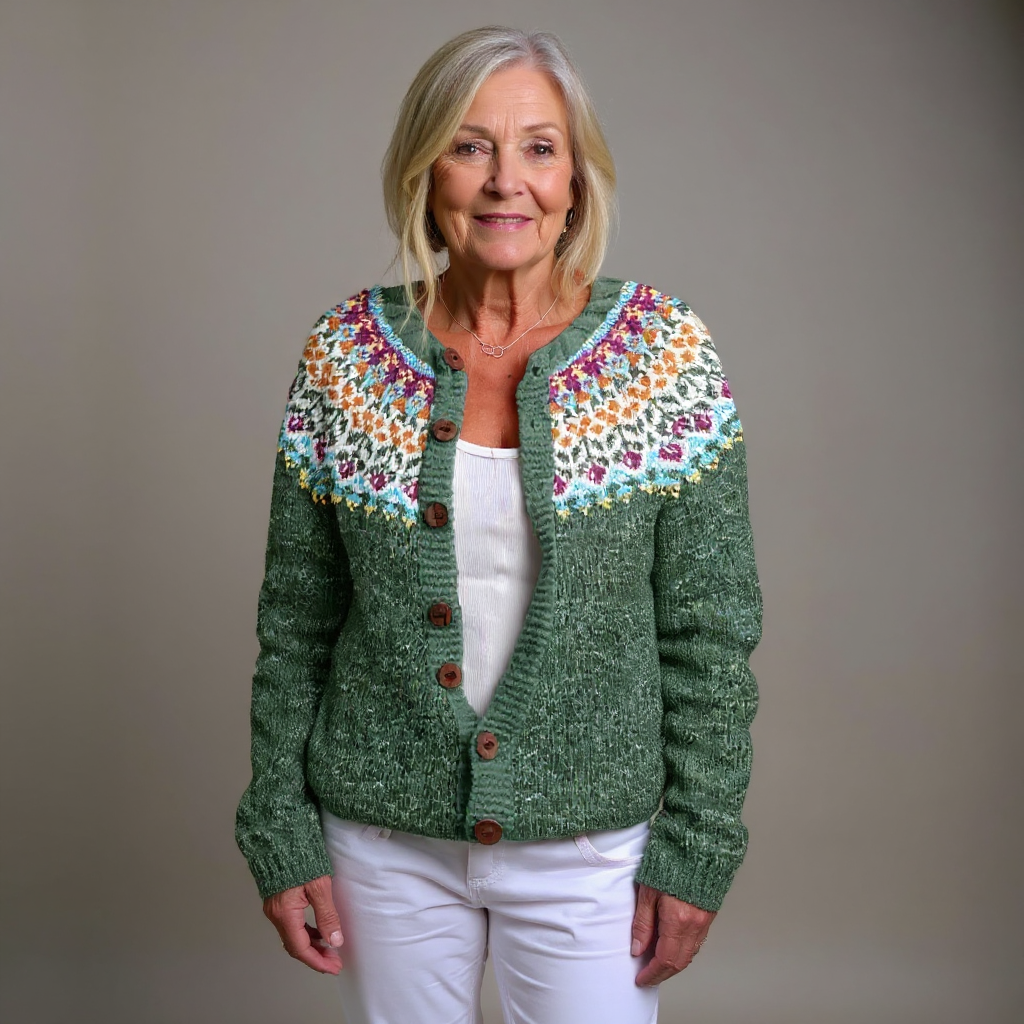 Maribel | Fair Isle Knit Cardigan