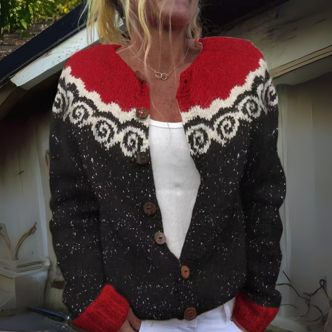 Tabitha | Fair Isle Patterned Cardigan