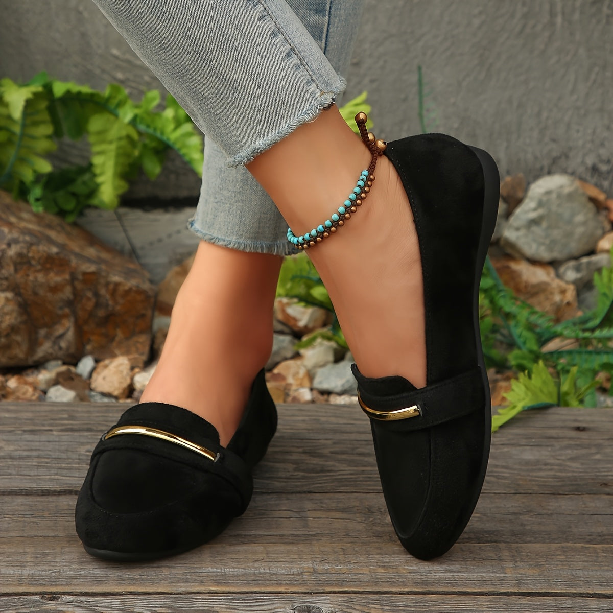 Agnes™ | Pointed Suede-Look Loafers