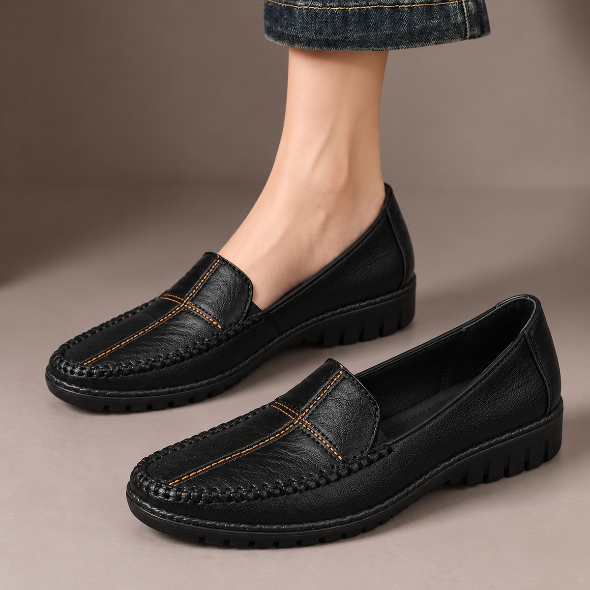Edith™ | Stitched Comfort Loafers