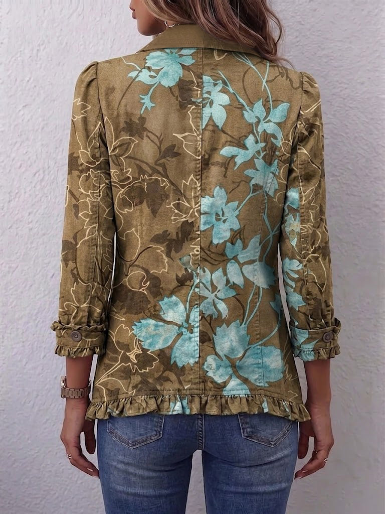 Sundara | Vintage Floral Ruffle Jacket