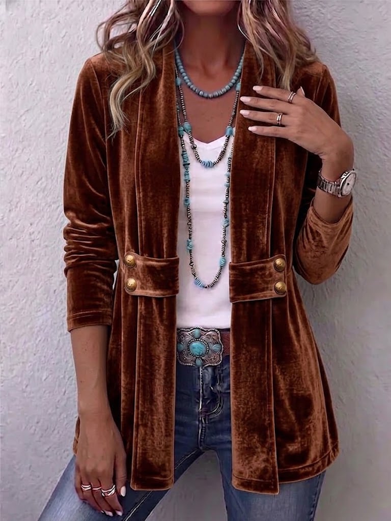 Julia | Open Front Lapel Jacket