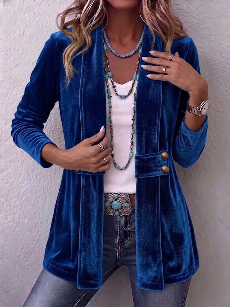 Julia | Open Front Lapel Jacket