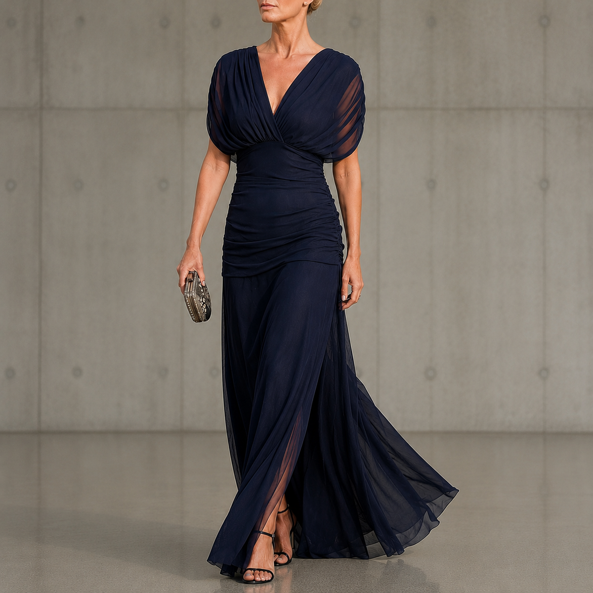 Fay | Deep Blue Fitted Dress
